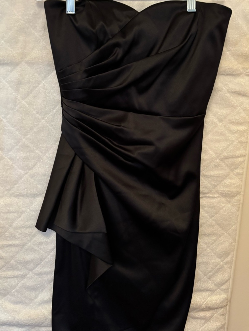 White House Black Market strapless black dress Size 0